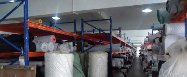 纺织厂布料架完装完毕完成客户验收